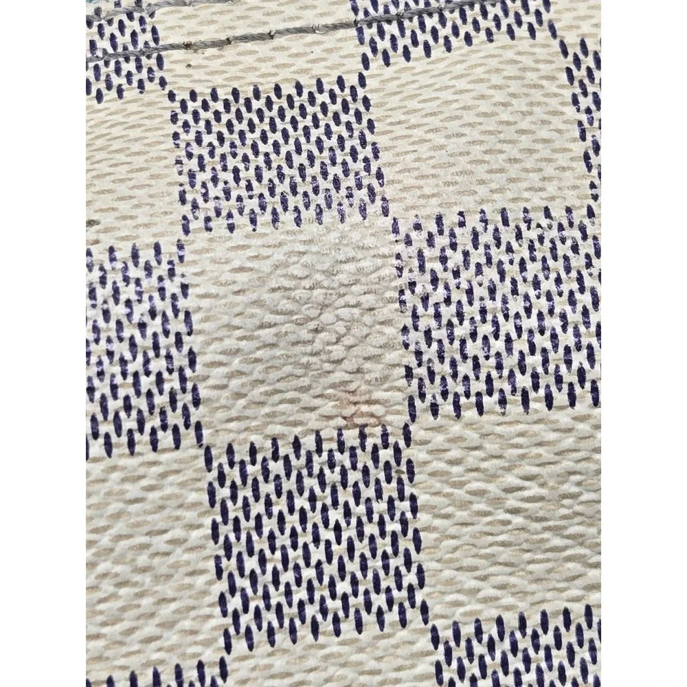 Louis Vuitton Speedy 30 Damier Azur Canvas Satchel Bag White Blue SD2151